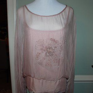 NWT Vintage Victorian Inspired Sheer Blouse